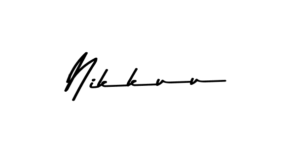 Create a beautiful signature design for name Nikkuu. With this signature (Asem Kandis PERSONAL USE) fonts, you can make a handwritten signature for free. Nikkuu signature style 9 images and pictures png