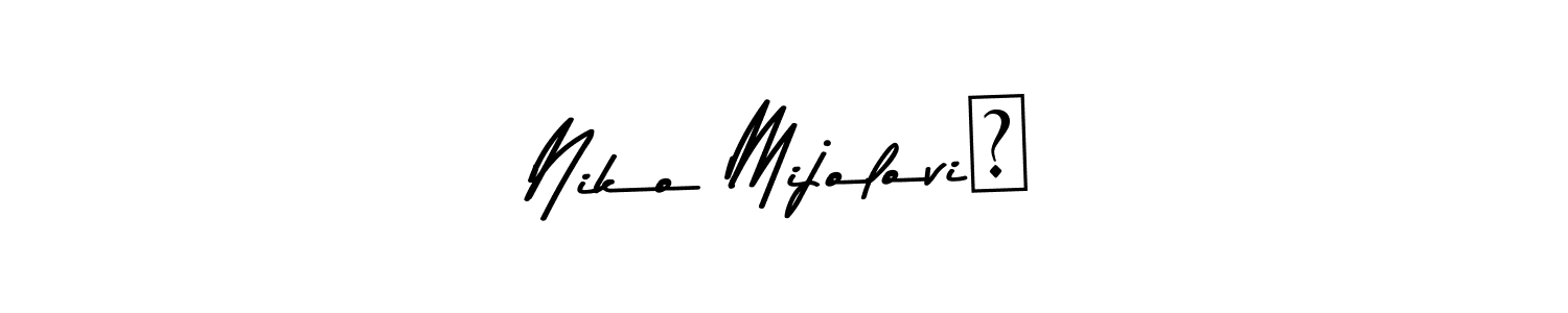 Asem Kandis PERSONAL USE is a professional signature style that is perfect for those who want to add a touch of class to their signature. It is also a great choice for those who want to make their signature more unique. Get Niko Mijolović name to fancy signature for free. Niko Mijolović signature style 9 images and pictures png