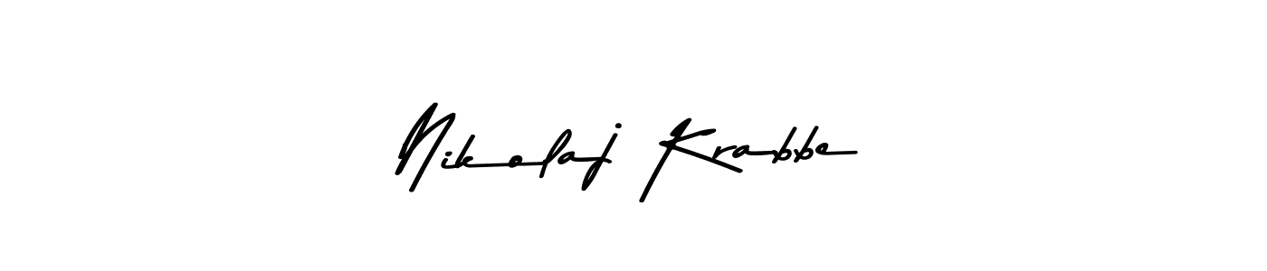 You should practise on your own different ways (Asem Kandis PERSONAL USE) to write your name (Nikolaj Krabbe) in signature. don't let someone else do it for you. Nikolaj Krabbe signature style 9 images and pictures png