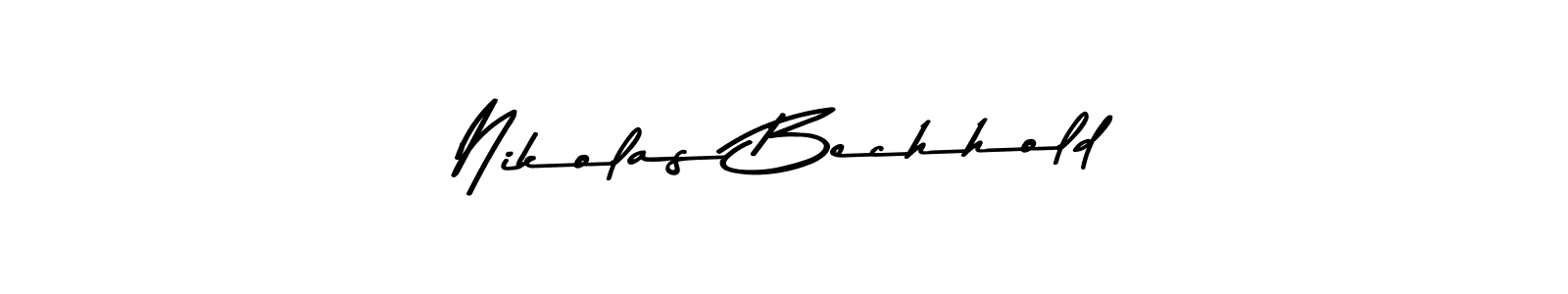 Nikolas Bechhold stylish signature style. Best Handwritten Sign (Asem Kandis PERSONAL USE) for my name. Handwritten Signature Collection Ideas for my name Nikolas Bechhold. Nikolas Bechhold signature style 9 images and pictures png