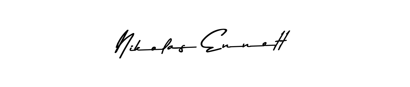 You should practise on your own different ways (Asem Kandis PERSONAL USE) to write your name (Nikolas Ennett) in signature. don't let someone else do it for you. Nikolas Ennett signature style 9 images and pictures png