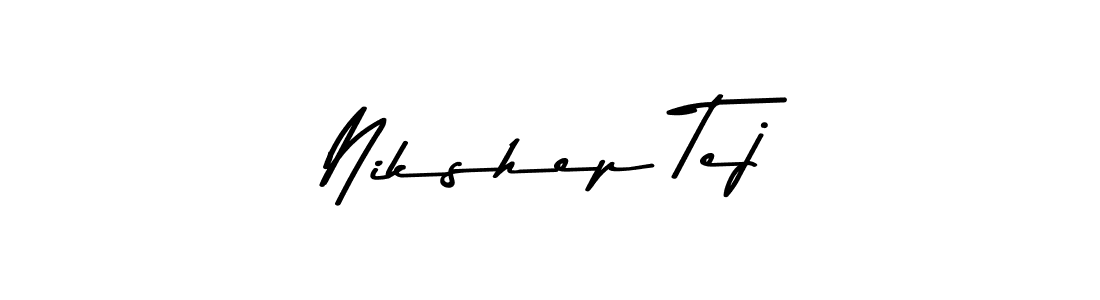 Design your own signature with our free online signature maker. With this signature software, you can create a handwritten (Asem Kandis PERSONAL USE) signature for name Nikshep Tej. Nikshep Tej signature style 9 images and pictures png
