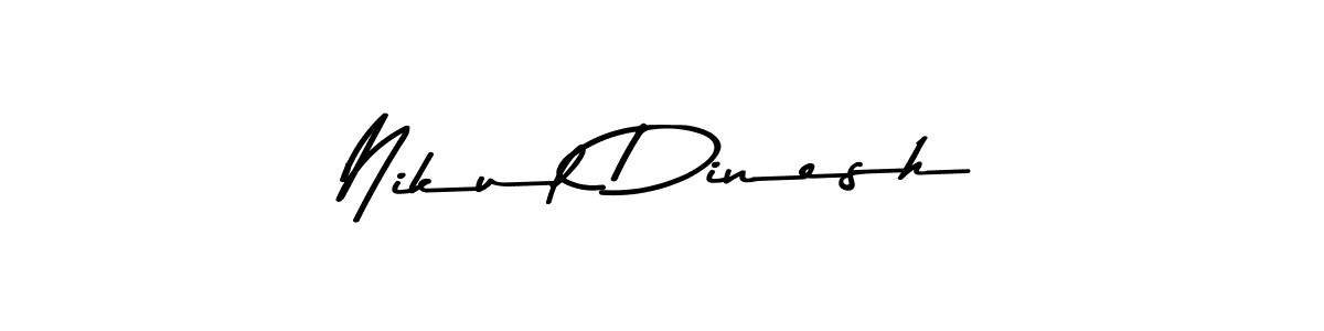 Nikul Dinesh stylish signature style. Best Handwritten Sign (Asem Kandis PERSONAL USE) for my name. Handwritten Signature Collection Ideas for my name Nikul Dinesh. Nikul Dinesh signature style 9 images and pictures png