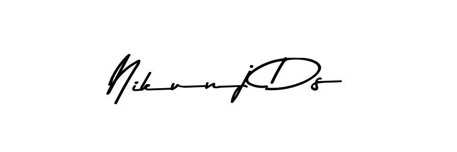 Make a beautiful signature design for name Nikunj Ds. Use this online signature maker to create a handwritten signature for free. Nikunj Ds signature style 9 images and pictures png