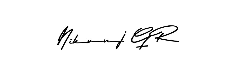 Make a beautiful signature design for name Nikunj G R. Use this online signature maker to create a handwritten signature for free. Nikunj G R signature style 9 images and pictures png