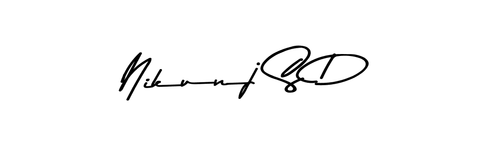Here are the top 10 professional signature styles for the name Nikunj S D. These are the best autograph styles you can use for your name. Nikunj S D signature style 9 images and pictures png