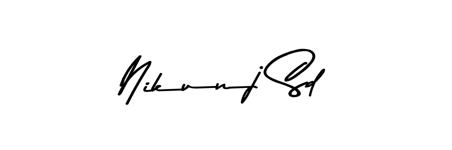 Design your own signature with our free online signature maker. With this signature software, you can create a handwritten (Asem Kandis PERSONAL USE) signature for name Nikunj Sd. Nikunj Sd signature style 9 images and pictures png