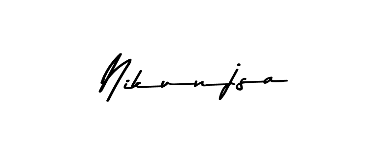How to make Nikunjsa signature? Asem Kandis PERSONAL USE is a professional autograph style. Create handwritten signature for Nikunjsa name. Nikunjsa signature style 9 images and pictures png
