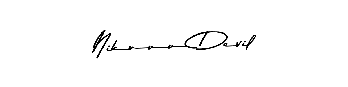 Also You can easily find your signature by using the search form. We will create Nikuuu Devil name handwritten signature images for you free of cost using Asem Kandis PERSONAL USE sign style. Nikuuu Devil signature style 9 images and pictures png