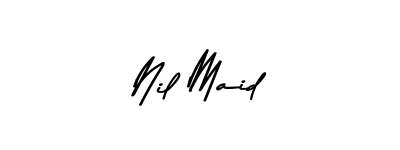 Design your own signature with our free online signature maker. With this signature software, you can create a handwritten (Asem Kandis PERSONAL USE) signature for name Nil Maid. Nil Maid signature style 9 images and pictures png