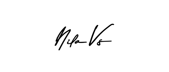 The best way (Asem Kandis PERSONAL USE) to make a short signature is to pick only two or three words in your name. The name Nila Vs include a total of six letters. For converting this name. Nila Vs signature style 9 images and pictures png