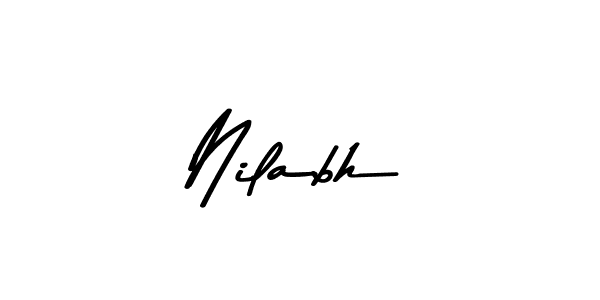 The best way (Asem Kandis PERSONAL USE) to make a short signature is to pick only two or three words in your name. The name Nilabh include a total of six letters. For converting this name. Nilabh signature style 9 images and pictures png