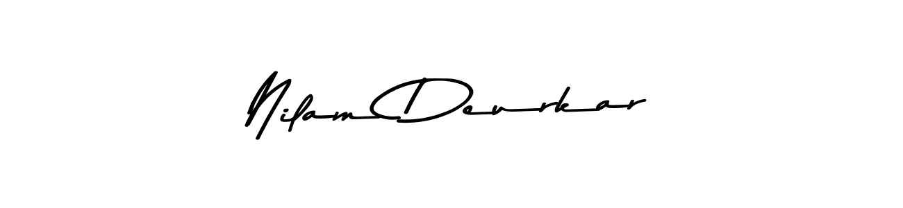 Make a beautiful signature design for name Nilam Deurkar. Use this online signature maker to create a handwritten signature for free. Nilam Deurkar signature style 9 images and pictures png