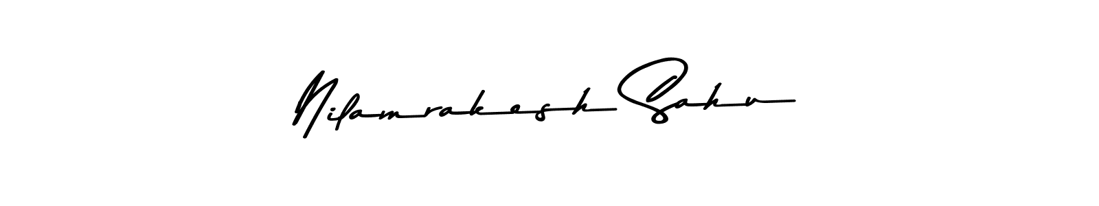 Design your own signature with our free online signature maker. With this signature software, you can create a handwritten (Asem Kandis PERSONAL USE) signature for name Nilamrakesh Sahu. Nilamrakesh Sahu signature style 9 images and pictures png