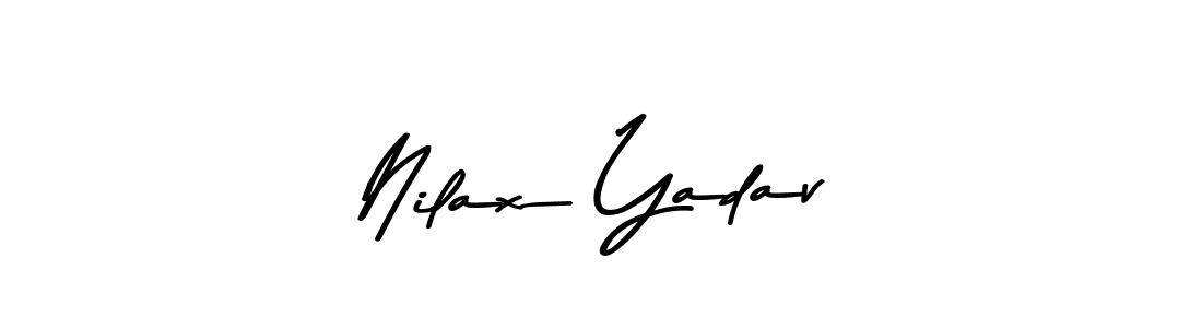 You should practise on your own different ways (Asem Kandis PERSONAL USE) to write your name (Nilax Yadav) in signature. don't let someone else do it for you. Nilax Yadav signature style 9 images and pictures png