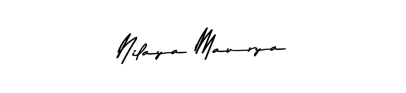 Nilaya Maurya stylish signature style. Best Handwritten Sign (Asem Kandis PERSONAL USE) for my name. Handwritten Signature Collection Ideas for my name Nilaya Maurya. Nilaya Maurya signature style 9 images and pictures png