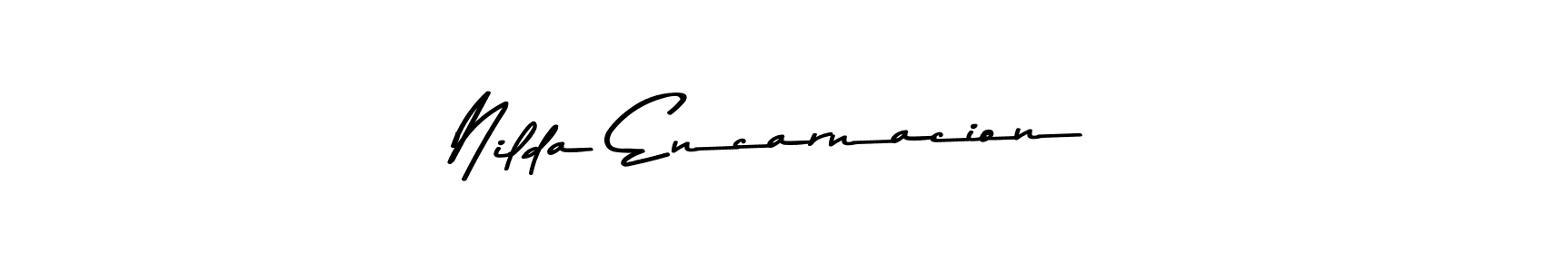 Use a signature maker to create a handwritten signature online. With this signature software, you can design (Asem Kandis PERSONAL USE) your own signature for name Nilda Encarnacion. Nilda Encarnacion signature style 9 images and pictures png