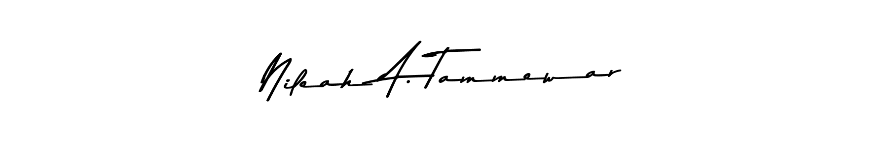 You should practise on your own different ways (Asem Kandis PERSONAL USE) to write your name (Nileah A. Tammewar) in signature. don't let someone else do it for you. Nileah A. Tammewar signature style 9 images and pictures png