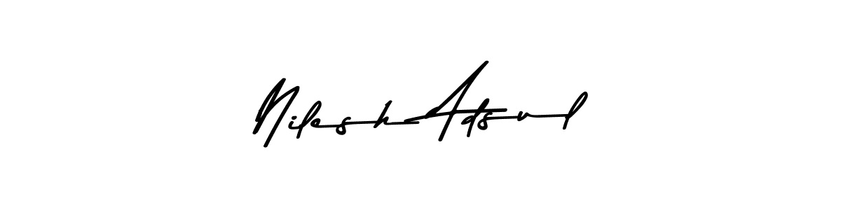How to Draw Nilesh Adsul signature style? Asem Kandis PERSONAL USE is a latest design signature styles for name Nilesh Adsul. Nilesh Adsul signature style 9 images and pictures png