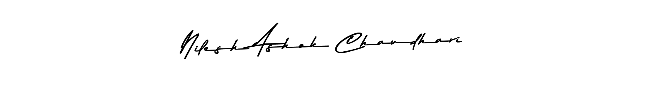 Design your own signature with our free online signature maker. With this signature software, you can create a handwritten (Asem Kandis PERSONAL USE) signature for name Nilesh Ashok Chaudhari. Nilesh Ashok Chaudhari signature style 9 images and pictures png