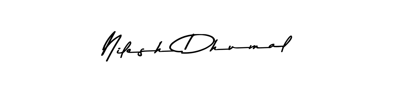 The best way (Asem Kandis PERSONAL USE) to make a short signature is to pick only two or three words in your name. The name Nilesh Dhumal include a total of six letters. For converting this name. Nilesh Dhumal signature style 9 images and pictures png