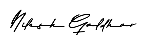 Once you've used our free online signature maker to create your best signature Asem Kandis PERSONAL USE style, it's time to enjoy signing your documents with Nilesh Galdhar name. Nilesh Galdhar signature style 9 images and pictures png
