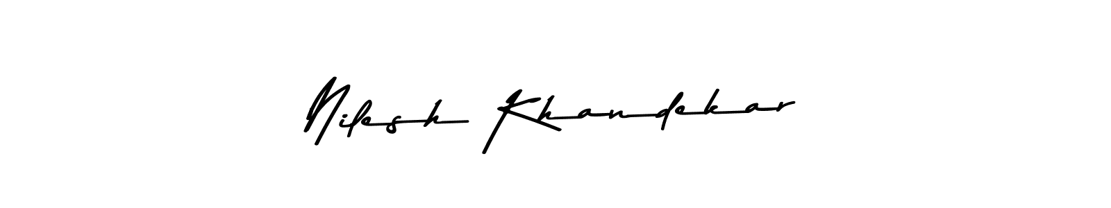 It looks lik you need a new signature style for name Nilesh Khandekar. Design unique handwritten (Asem Kandis PERSONAL USE) signature with our free signature maker in just a few clicks. Nilesh Khandekar signature style 9 images and pictures png