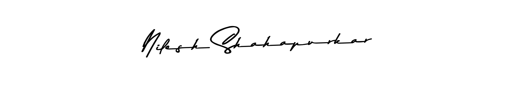 The best way (Asem Kandis PERSONAL USE) to make a short signature is to pick only two or three words in your name. The name Nilesh Shahapurkar include a total of six letters. For converting this name. Nilesh Shahapurkar signature style 9 images and pictures png