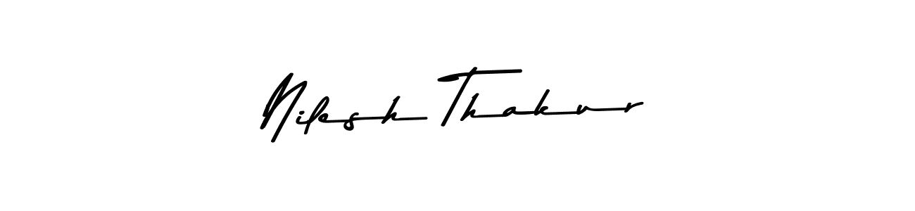 Nilesh Thakur stylish signature style. Best Handwritten Sign (Asem Kandis PERSONAL USE) for my name. Handwritten Signature Collection Ideas for my name Nilesh Thakur. Nilesh Thakur signature style 9 images and pictures png