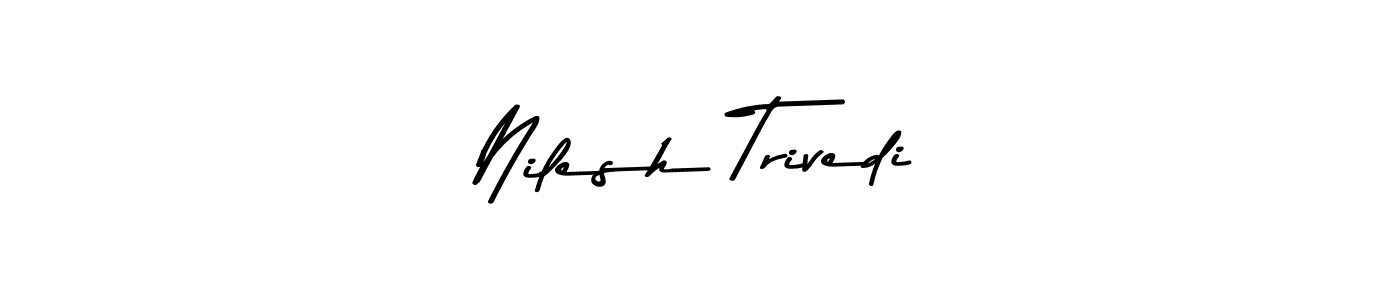 Make a beautiful signature design for name Nilesh Trivedi. Use this online signature maker to create a handwritten signature for free. Nilesh Trivedi signature style 9 images and pictures png