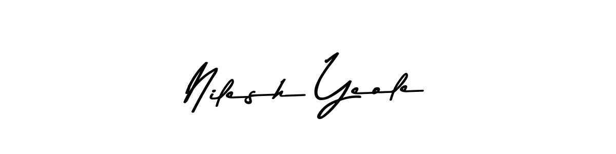 Here are the top 10 professional signature styles for the name Nilesh Yeole. These are the best autograph styles you can use for your name. Nilesh Yeole signature style 9 images and pictures png