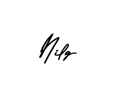 How to make Nilg name signature. Use Asem Kandis PERSONAL USE style for creating short signs online. This is the latest handwritten sign. Nilg signature style 9 images and pictures png