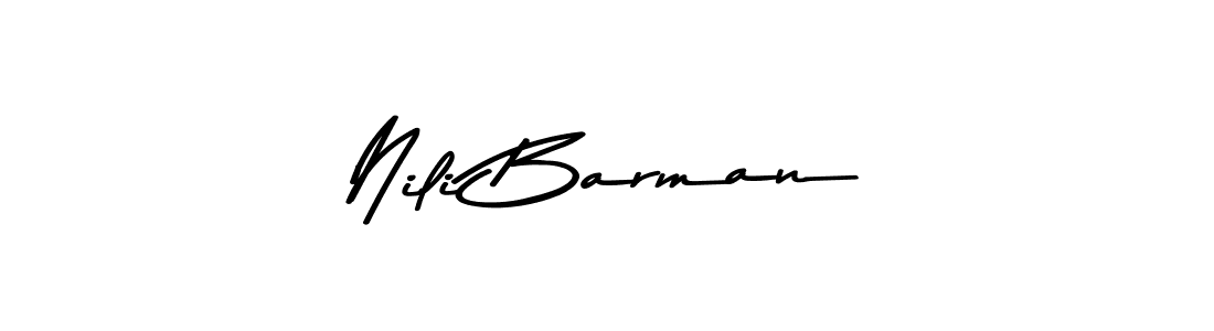 Here are the top 10 professional signature styles for the name Nili Barman. These are the best autograph styles you can use for your name. Nili Barman signature style 9 images and pictures png