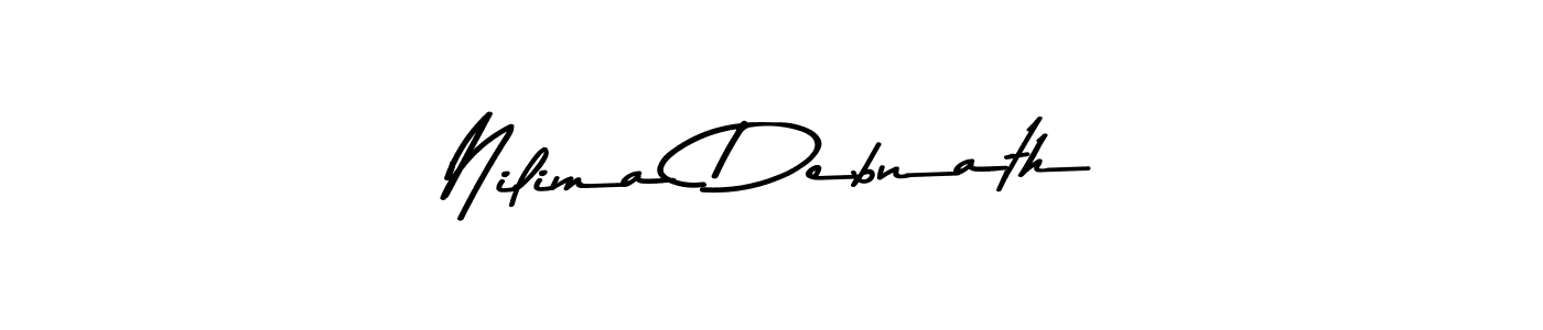 How to make Nilima Debnath name signature. Use Asem Kandis PERSONAL USE style for creating short signs online. This is the latest handwritten sign. Nilima Debnath signature style 9 images and pictures png