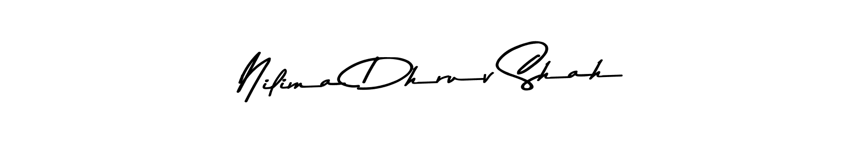 You should practise on your own different ways (Asem Kandis PERSONAL USE) to write your name (Nilima Dhruv Shah) in signature. don't let someone else do it for you. Nilima Dhruv Shah signature style 9 images and pictures png