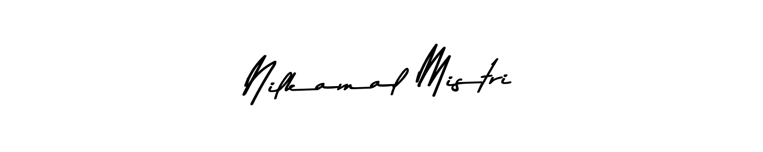 You should practise on your own different ways (Asem Kandis PERSONAL USE) to write your name (Nilkamal Mistri) in signature. don't let someone else do it for you. Nilkamal Mistri signature style 9 images and pictures png