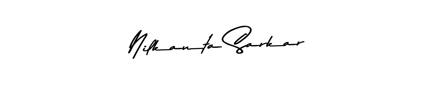 Make a beautiful signature design for name Nilkanta Sarkar. With this signature (Asem Kandis PERSONAL USE) style, you can create a handwritten signature for free. Nilkanta Sarkar signature style 9 images and pictures png