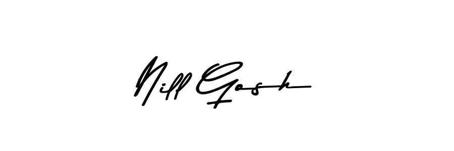 Design your own signature with our free online signature maker. With this signature software, you can create a handwritten (Asem Kandis PERSONAL USE) signature for name Nill Gosh. Nill Gosh signature style 9 images and pictures png