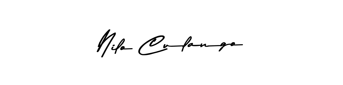 Design your own signature with our free online signature maker. With this signature software, you can create a handwritten (Asem Kandis PERSONAL USE) signature for name Nilo Culango. Nilo Culango signature style 9 images and pictures png