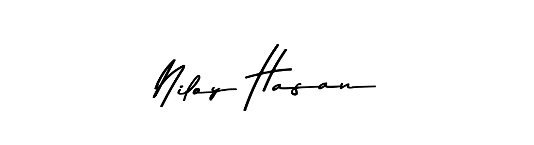 Niloy Hasan stylish signature style. Best Handwritten Sign (Asem Kandis PERSONAL USE) for my name. Handwritten Signature Collection Ideas for my name Niloy Hasan. Niloy Hasan signature style 9 images and pictures png