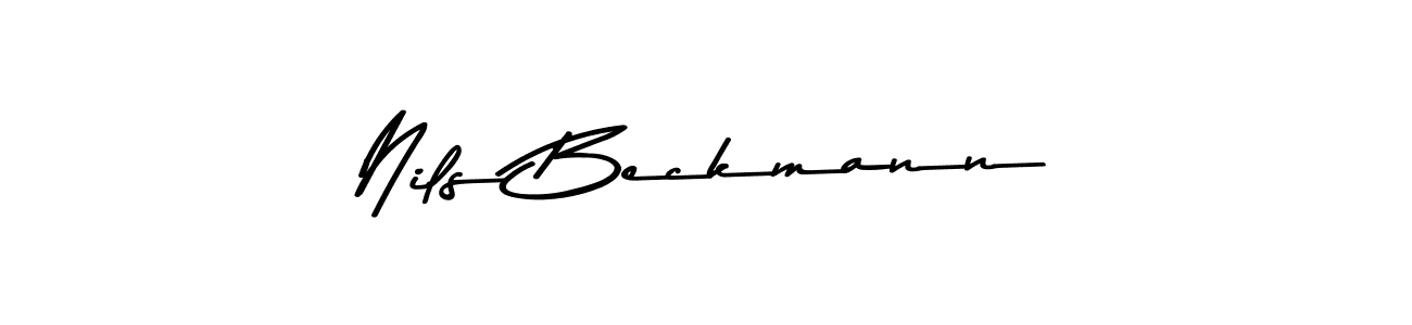 Use a signature maker to create a handwritten signature online. With this signature software, you can design (Asem Kandis PERSONAL USE) your own signature for name Nils Beckmann. Nils Beckmann signature style 9 images and pictures png