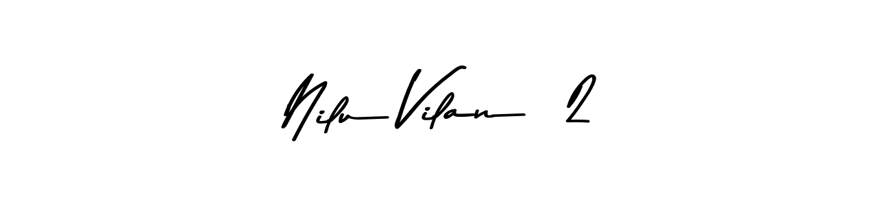 How to make Nilu Vilan  2 signature? Asem Kandis PERSONAL USE is a professional autograph style. Create handwritten signature for Nilu Vilan  2 name. Nilu Vilan  2 signature style 9 images and pictures png