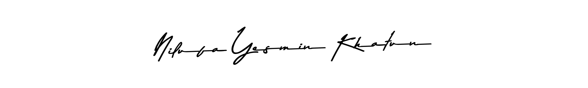 Design your own signature with our free online signature maker. With this signature software, you can create a handwritten (Asem Kandis PERSONAL USE) signature for name Nilufa Yesmin Khatun. Nilufa Yesmin Khatun signature style 9 images and pictures png