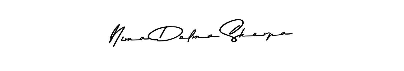 You should practise on your own different ways (Asem Kandis PERSONAL USE) to write your name (Nima Dolma Sherpa) in signature. don't let someone else do it for you. Nima Dolma Sherpa signature style 9 images and pictures png