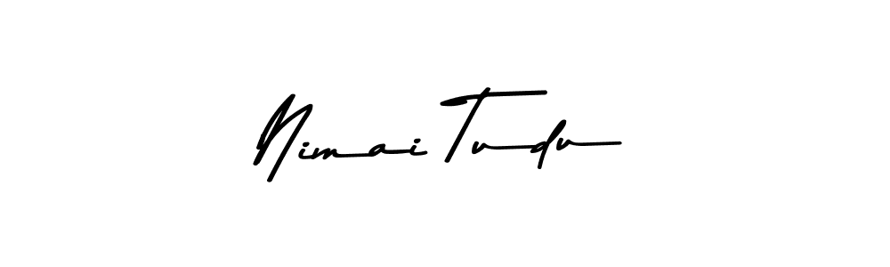 Create a beautiful signature design for name Nimai Tudu. With this signature (Asem Kandis PERSONAL USE) fonts, you can make a handwritten signature for free. Nimai Tudu signature style 9 images and pictures png