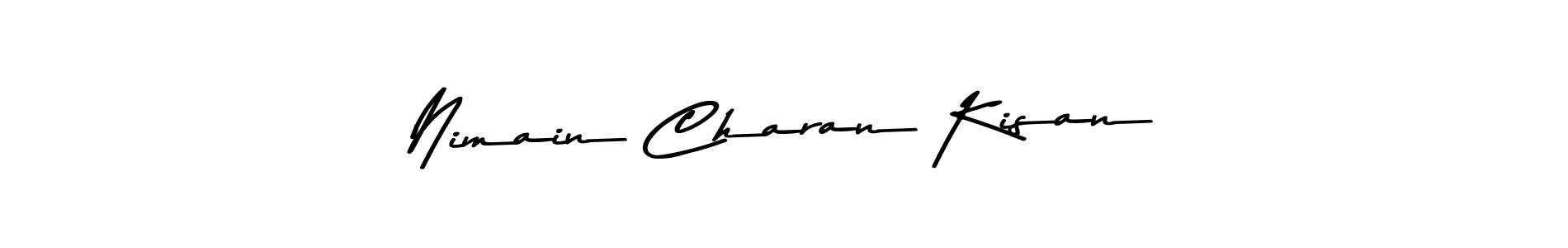 Also You can easily find your signature by using the search form. We will create Nimain Charan Kisan name handwritten signature images for you free of cost using Asem Kandis PERSONAL USE sign style. Nimain Charan Kisan signature style 9 images and pictures png