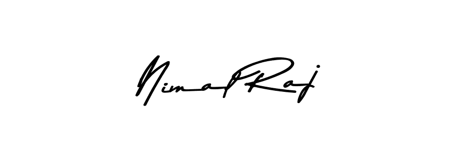 Create a beautiful signature design for name Nimal Raj. With this signature (Asem Kandis PERSONAL USE) fonts, you can make a handwritten signature for free. Nimal Raj signature style 9 images and pictures png