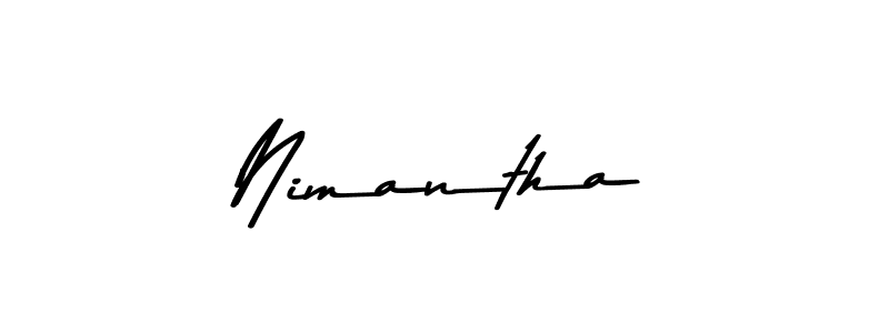 How to make Nimantha signature? Asem Kandis PERSONAL USE is a professional autograph style. Create handwritten signature for Nimantha name. Nimantha signature style 9 images and pictures png