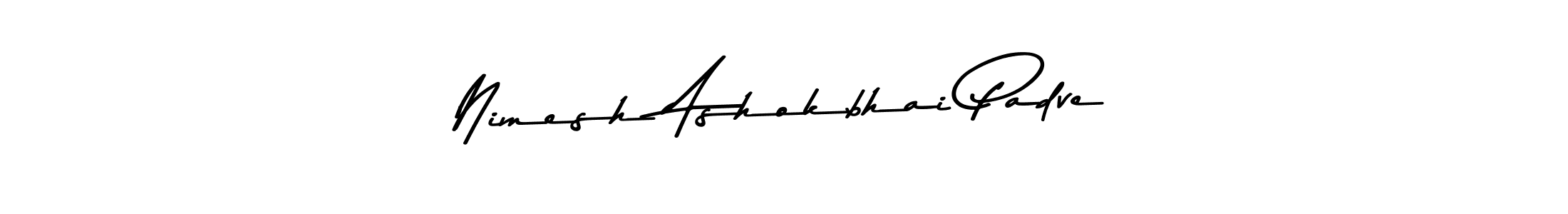 You should practise on your own different ways (Asem Kandis PERSONAL USE) to write your name (Nimesh Ashokbhai Padve) in signature. don't let someone else do it for you. Nimesh Ashokbhai Padve signature style 9 images and pictures png