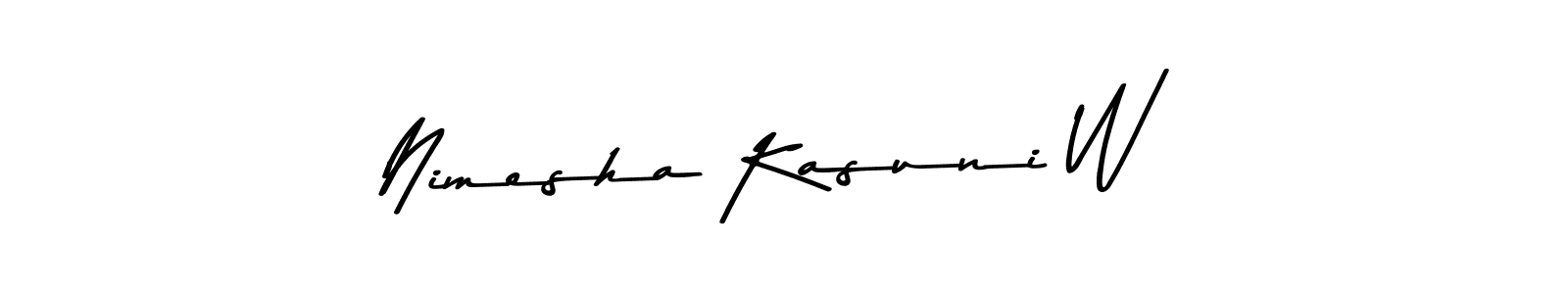 Make a beautiful signature design for name Nimesha Kasuni W. Use this online signature maker to create a handwritten signature for free. Nimesha Kasuni W signature style 9 images and pictures png